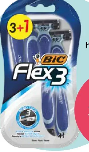 BIC FLEX3 jednorazový holiaci strojček