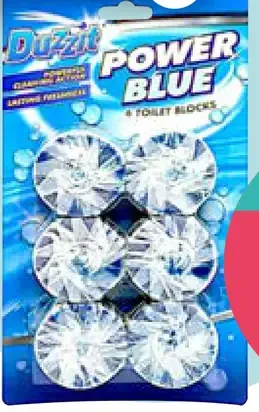 Duzzit Power blue tabletu do splachovacej nádobky