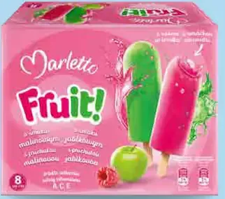 Marletto Zmrzlina multipack malina/jablko