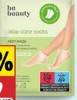 Be Beauty ponožky na nohy s maskou Aloe