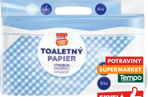 Toaletný papier 2-vrstvový
