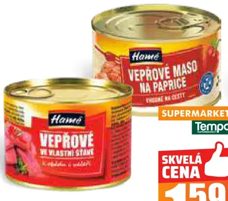 Hame Bravčové mäso 2 druhy