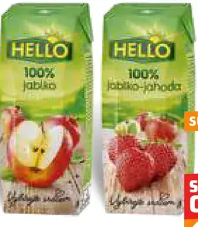 Hello 100% džús jablko-jahoda