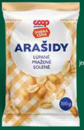 Coop Arašidy lúpané pražené solené