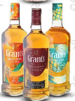 Grants Whisky alebo Liehovina rôzne druhy