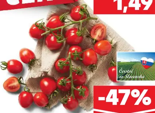 Paradajky cherry strapcové