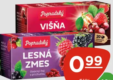 Popradský Šípky ovocný čaj s príchuťou