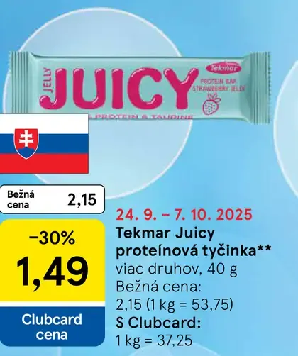 Tekmar Juicy proteínová tyčinka