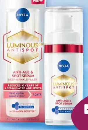 NIVEA Luminous Omladzujúce sérum proti škvŕn
