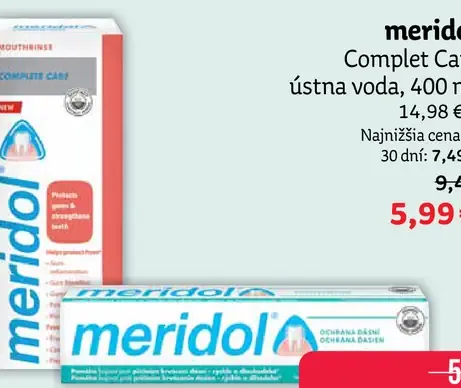 Meridol Complete Care ústna voda