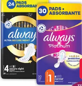 Always Platinum hygienické vložky