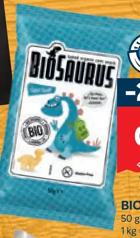 BioSaurus kukuričné chrumky