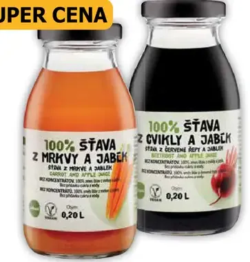 Zdravo šťava 100% z čiernej a červenej ríbezle a jabĺk