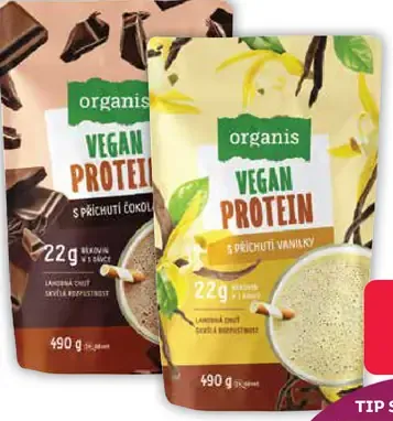 Organis Vegan proteín, čokoláda