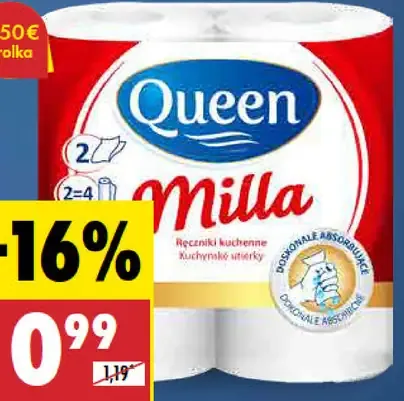 Queen Kuchynské utierky Milla 2-vrstvové
