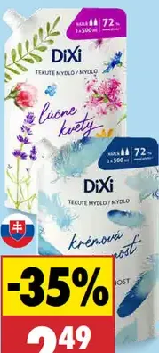 Dixi Tekuté mydlo náhradná náplň rôzne druhy