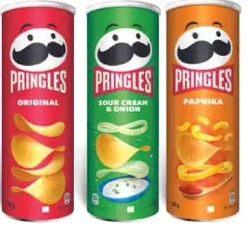 Pringles rôzne druhy