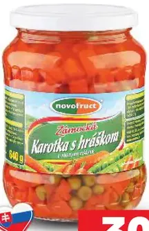 Novofruct karotka s hráškom