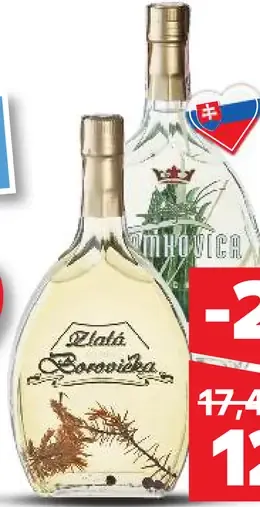 Demanovka Borovička alebo Vodka 38 - 40% alk