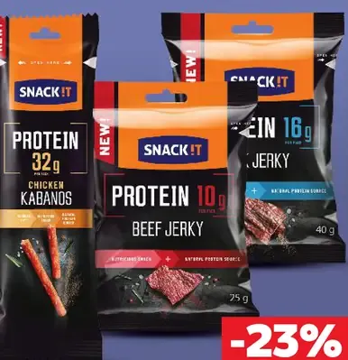 SNACK IT! Proteín 32 g Kuracie kabanosy