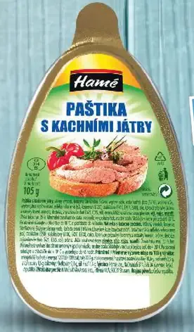 Hamé Paštika s kačacími játry