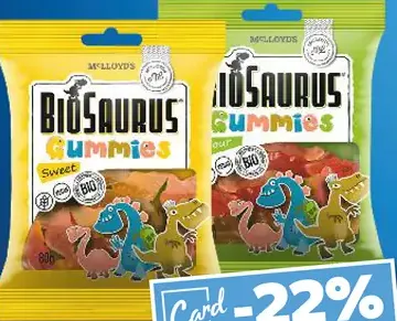 BioSaurus BIO želé cukríky
