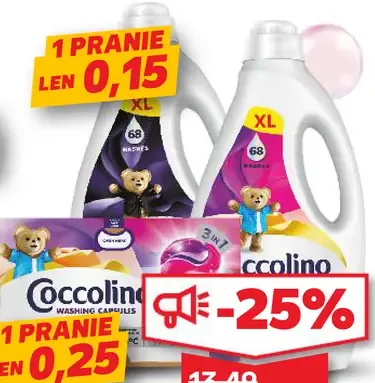 Coccolino prací prostriedok