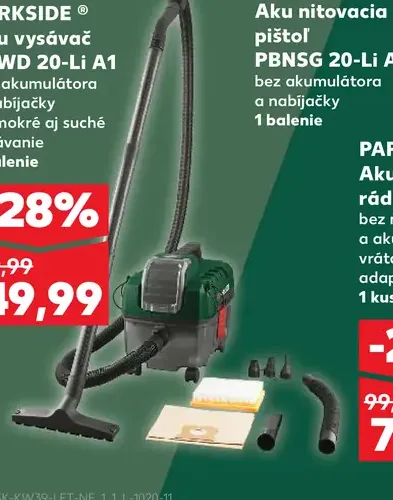 Parkside Aku vysávač