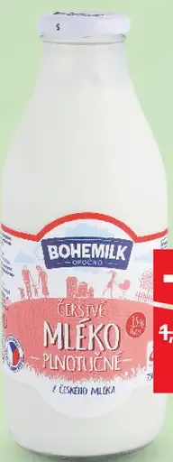 Bohemilk Čerstvé mlieko 3,5%