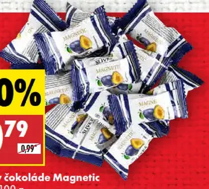 Slivka v čokoláde Magnetic