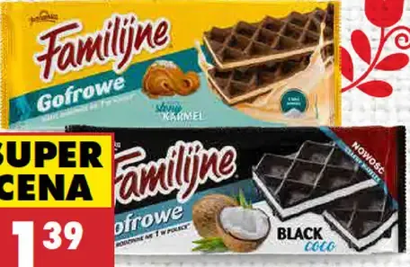 Familijne Oblátky Gofrowe slaný karamel/kokos