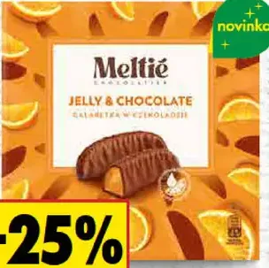 Meltie Želé v čokoláde višňa/pomaranč