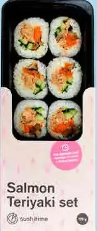 Sushi Salmon Teriyaki set