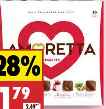 Deserts Amoretta pralinky