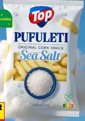 Top Pufuleti chrumky kukuričné s morskou soľou