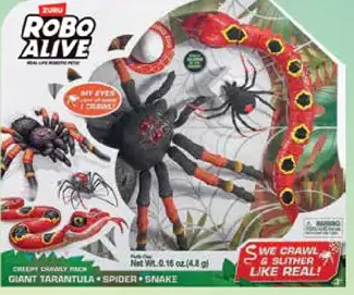 Robo Alive pavúky a had súprava