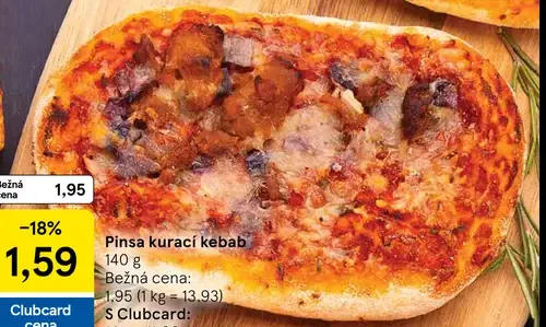 Pinsa kurací kebab