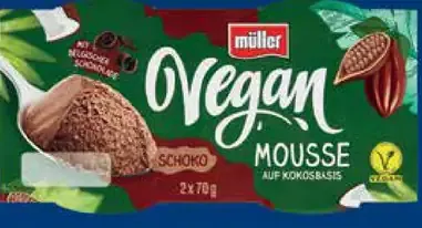 Müller Vegan čokoládová pena na báze kokosového krému (2 x 70 g)