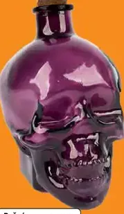 Halloweenska dekorácia hadia lebka