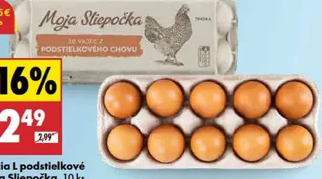 Moja Sliepočka Vajcia L podstielkové