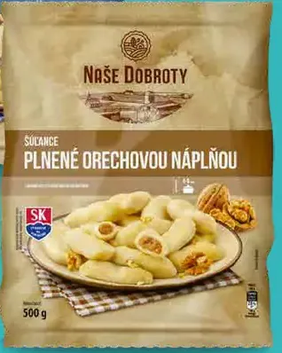Naše dobroty Šúľance plnené makovou náplňou - Šúľance plnené orechovou náplňou