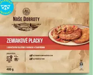 Naše dobroty Zemiakové placky