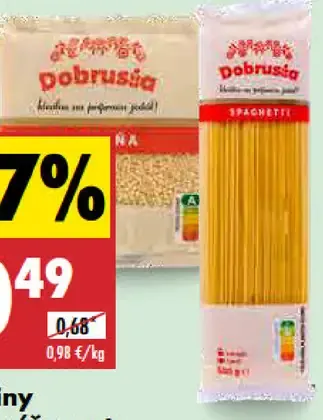 Dobruša Cestoviny tarhoňa/špagety