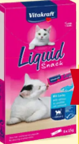 Vitakraft Cat Liquid Snack s lososom a omega-3 pre mačky
