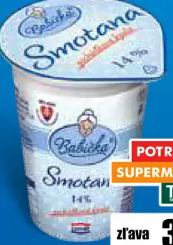 Smotana pochúťková kyslá 14%
