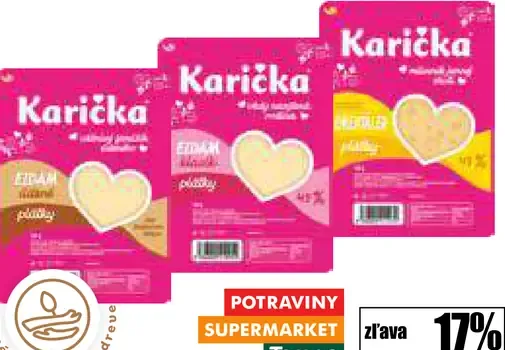 Eidam plátky 2 druhy Ementaler plátky