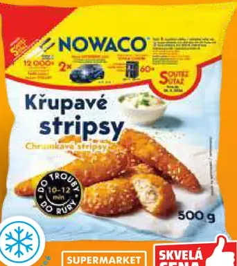 Nowaco kuracie stripy v bylinkovom masle obalované hlbokozmrazené