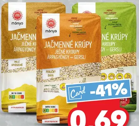 Máňa Jačmenné krúpy