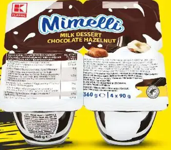 Milbona Mliečny dezert Chocolate Hazelnut