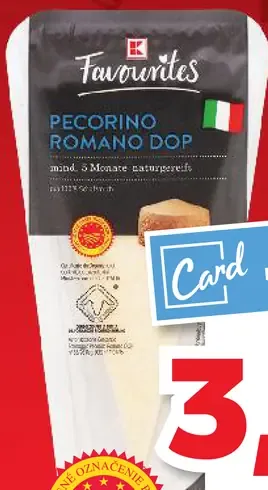K Favourites Pecorino Romano DOP 36%